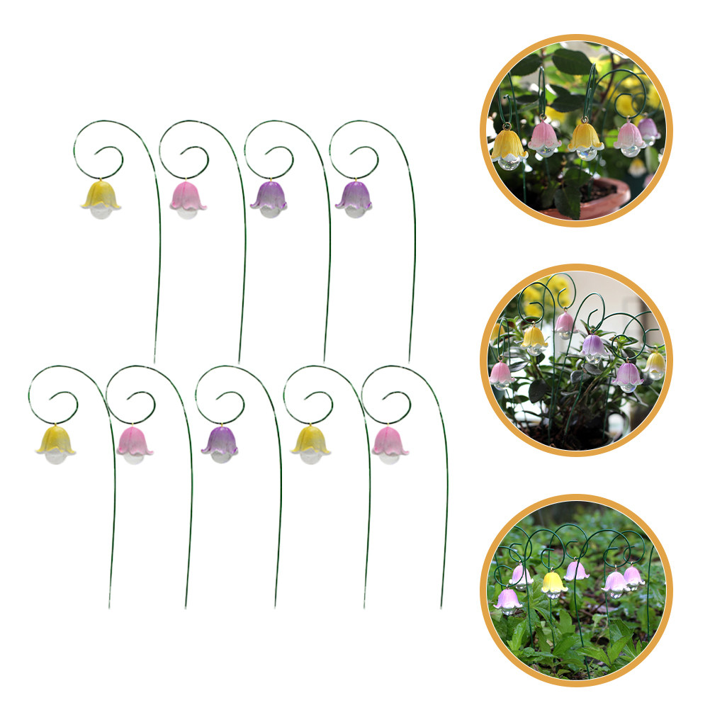 Resin Art Of Flowers - 9Pcs Simulation Orchid Resin Flower Garden