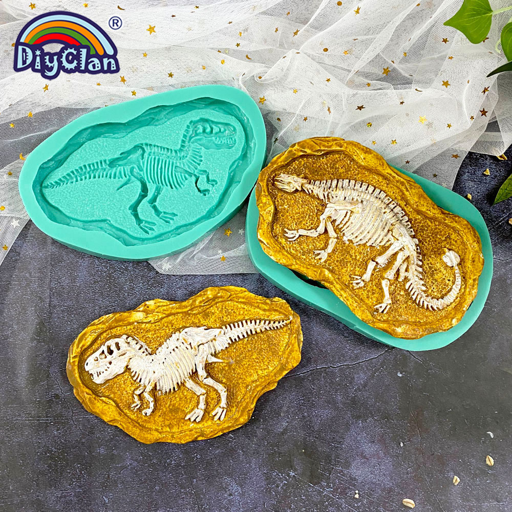 Resin Art Guide - Dinosaur Skeleton Specimen Silicone Mold Tyrannosaurus