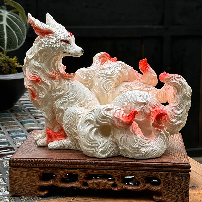 Nine-tailed fox ornaments fox  - Resin Art Gift For Birthday review and price