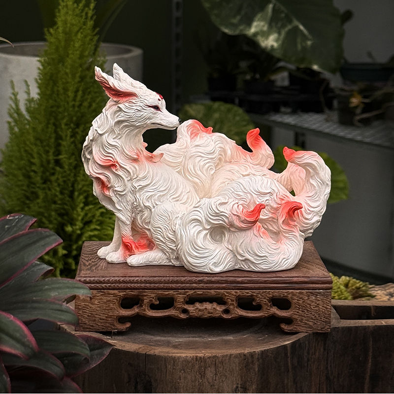 Nine-tailed fox ornaments fox  - Resin Art Gift For Birthday review and price
