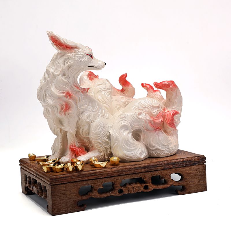 Nine-tailed fox ornaments fox  - Resin Art Gift For Birthday review and price