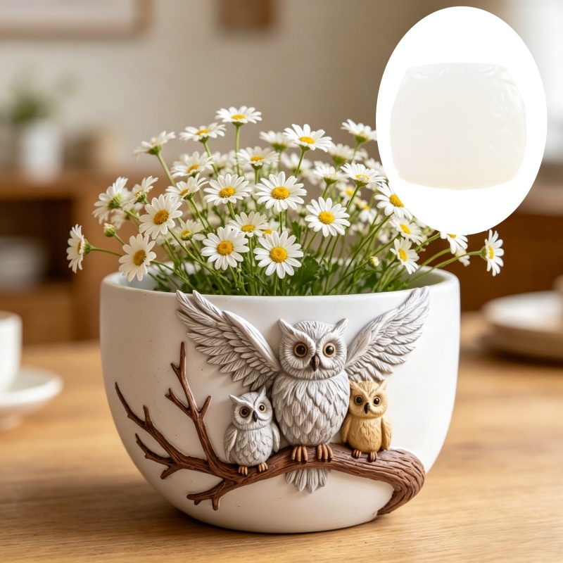 The owl standing on the branch - Resin Art Stand review and price