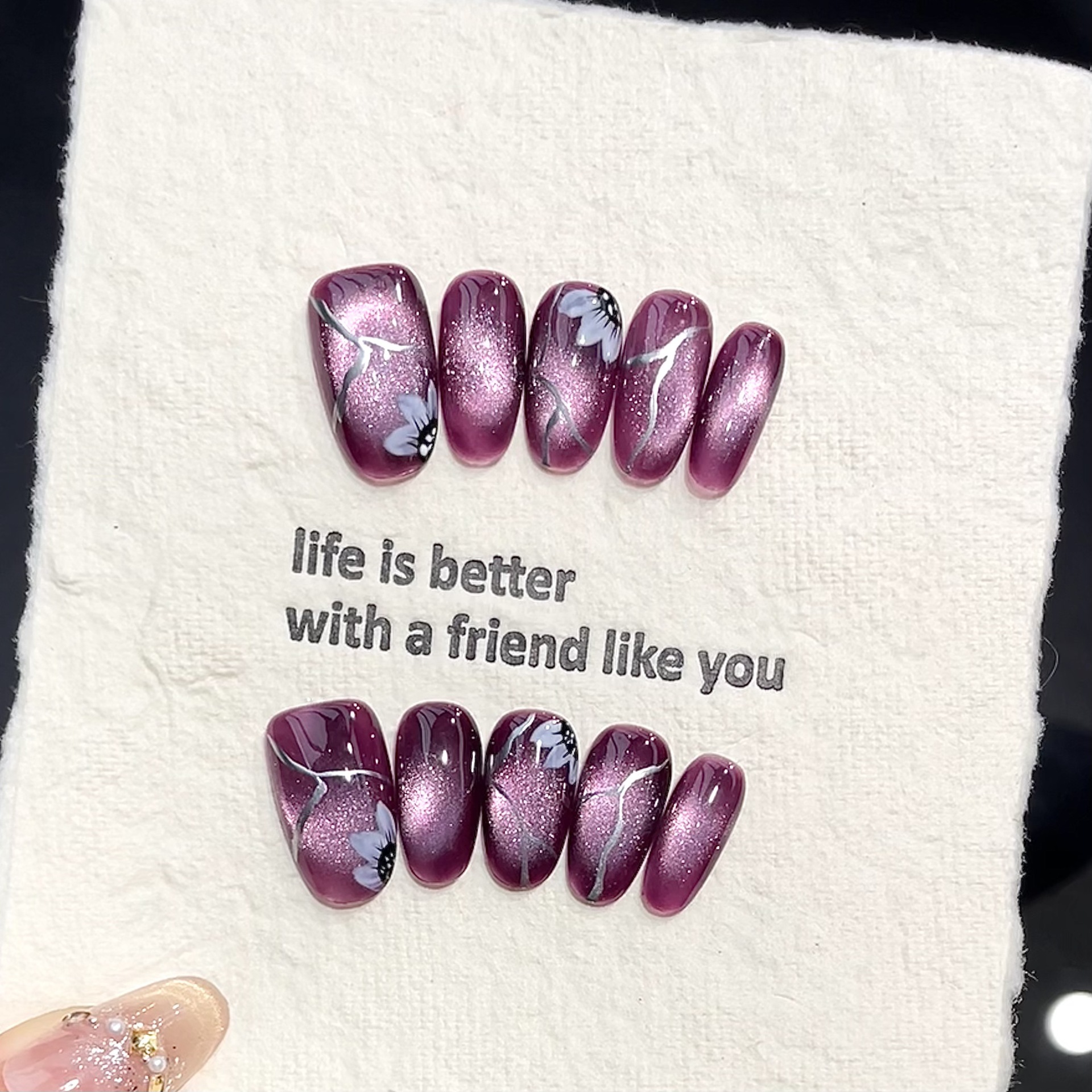 10pcs Handmade Pressed Oval Na - Resin Art Of Flowers review and price