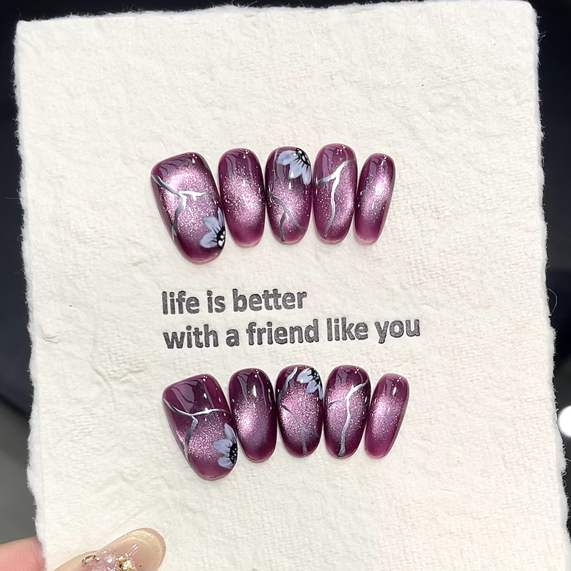 10pcs Handmade Pressed Oval Na - Resin Art Of Flowers review and price
