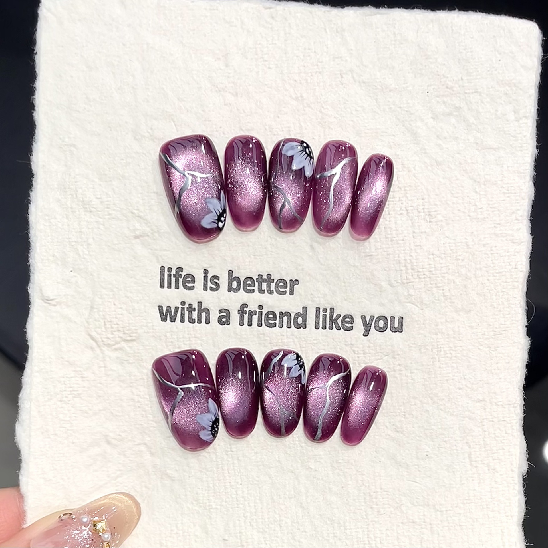 10pcs Handmade Pressed Oval Na - Resin Art Of Flowers review and price