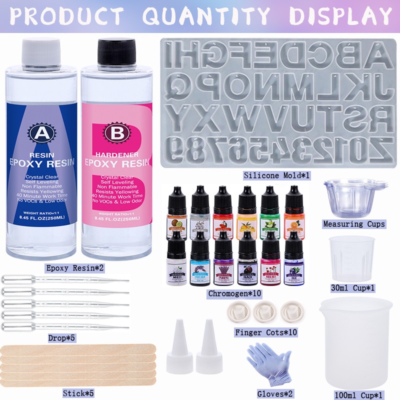 Epoxy Resin Kit for Beginner,C - Resin Art Letter Keychain review and price
