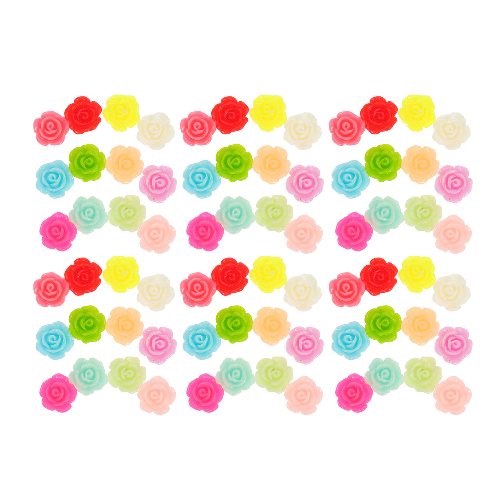 50Pcs Stereo Resin Rose Flower - Resin Art With Rose review and price