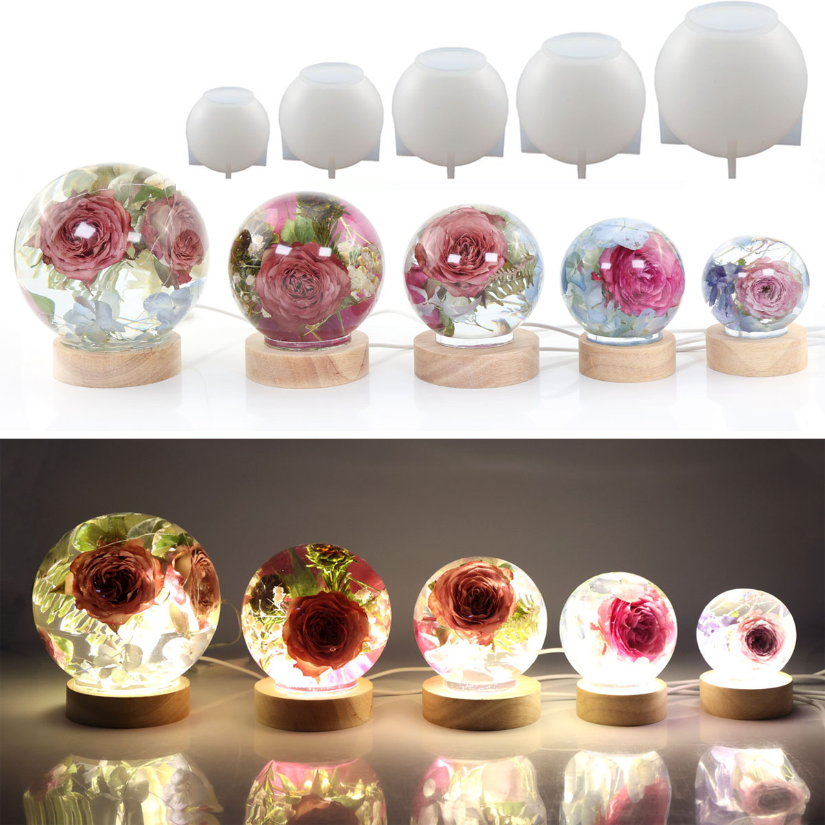 65-120mm Sphere Ball Silicone  - Resin Art Guide review and price