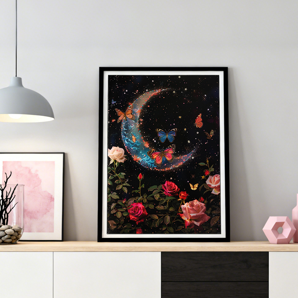 HUACAN Diamond Painting 5d Moo - Resin Art With Rose review and price
