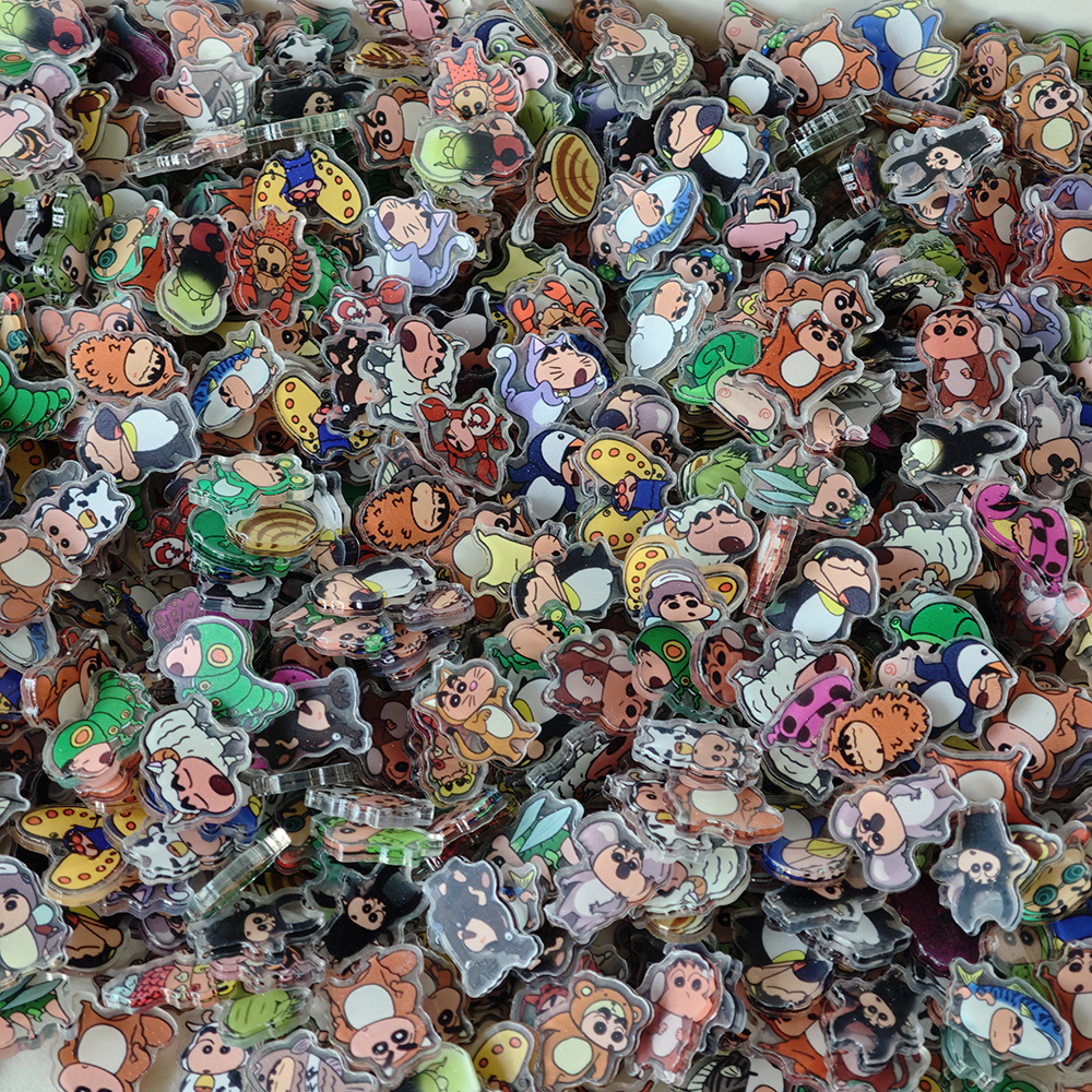 50pcs/set Cartoon Crayon Shin- - Resin Art Case review and price