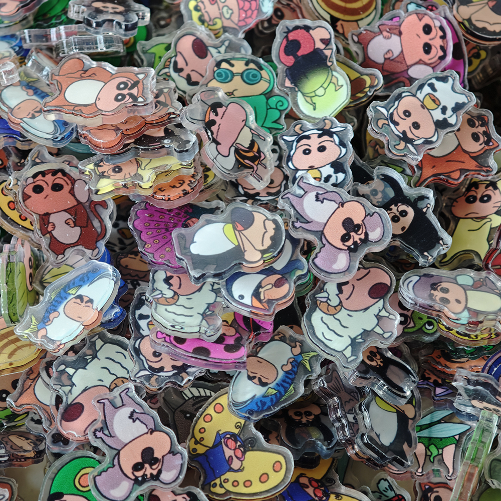 50pcs/set Cartoon Crayon Shin- - Resin Art Case review and price