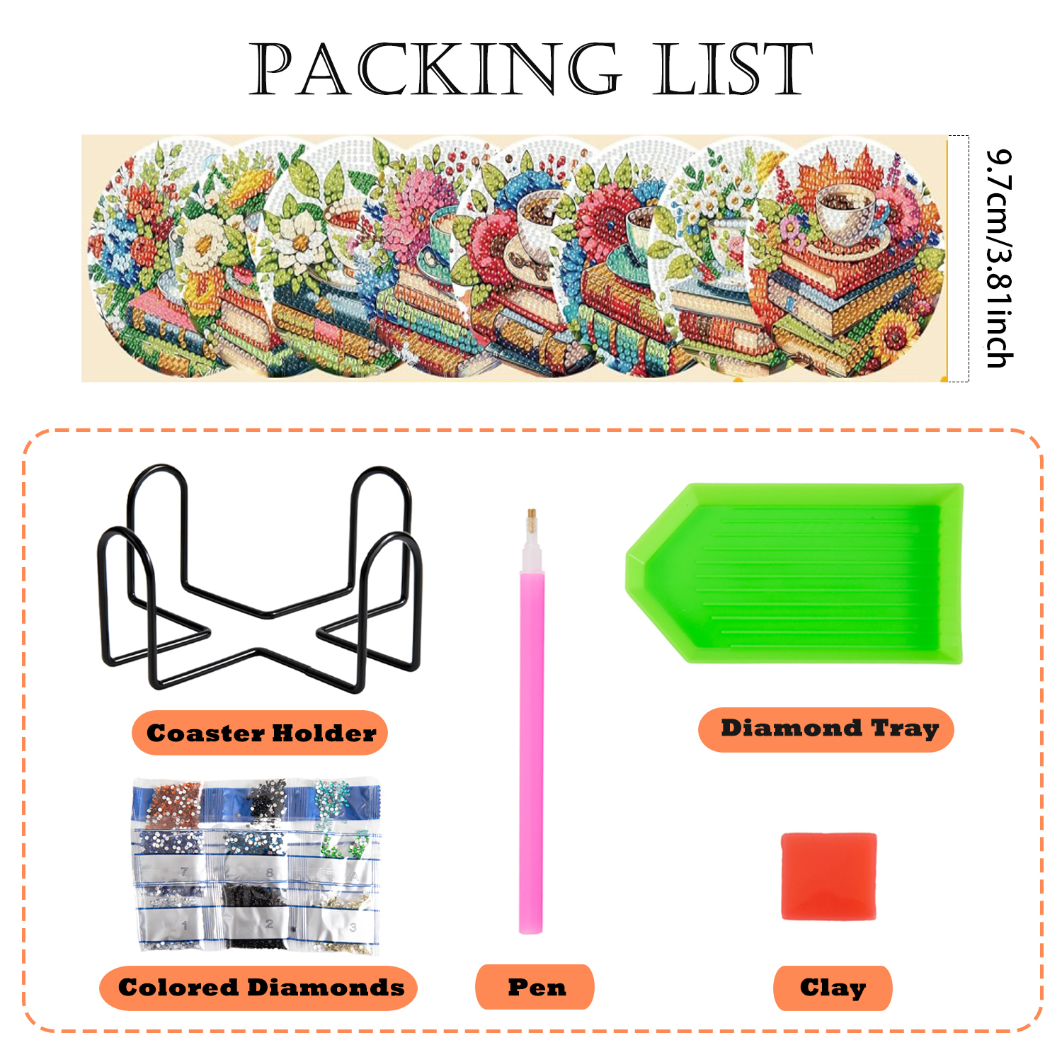 8PCS/DIY Diamond Art Painting  - Resin Art Stand review and price
