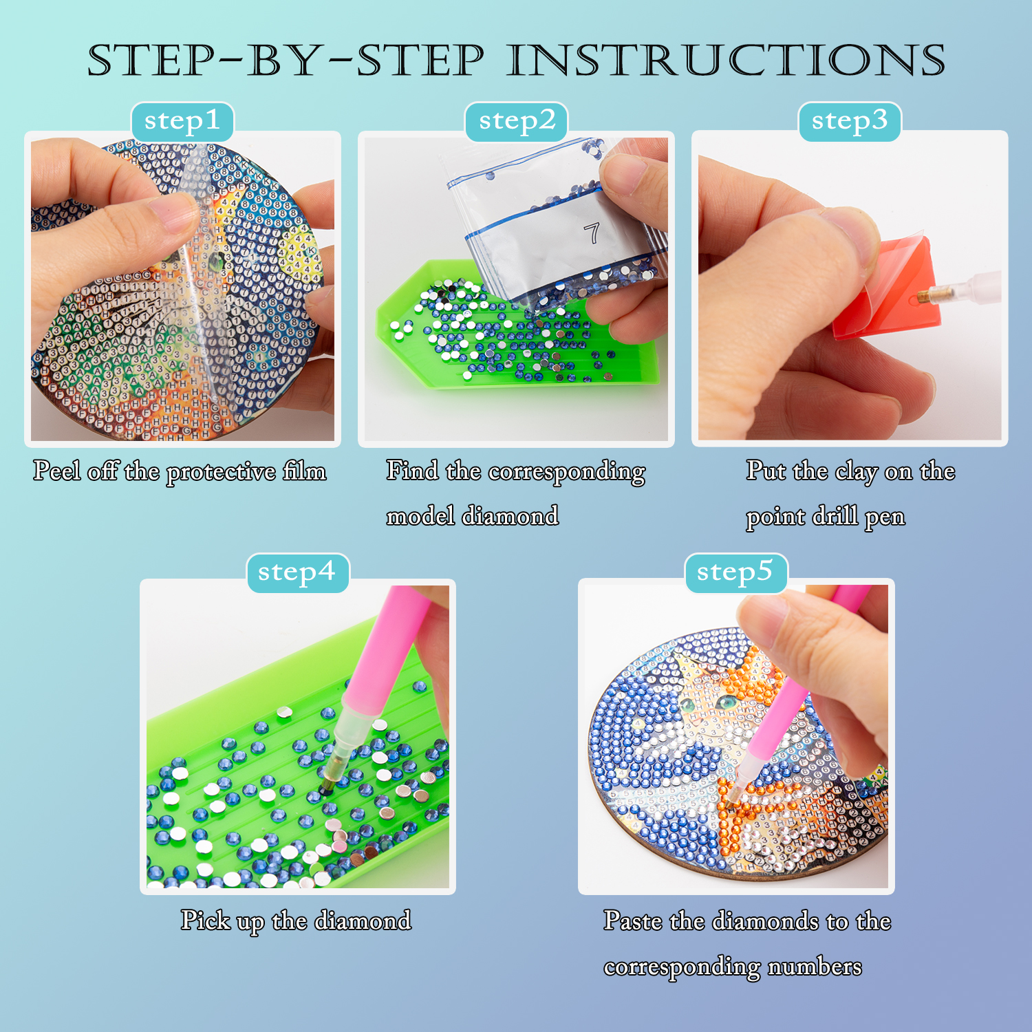 8PCS/DIY Diamond Art Painting  - Resin Art Stand review and price