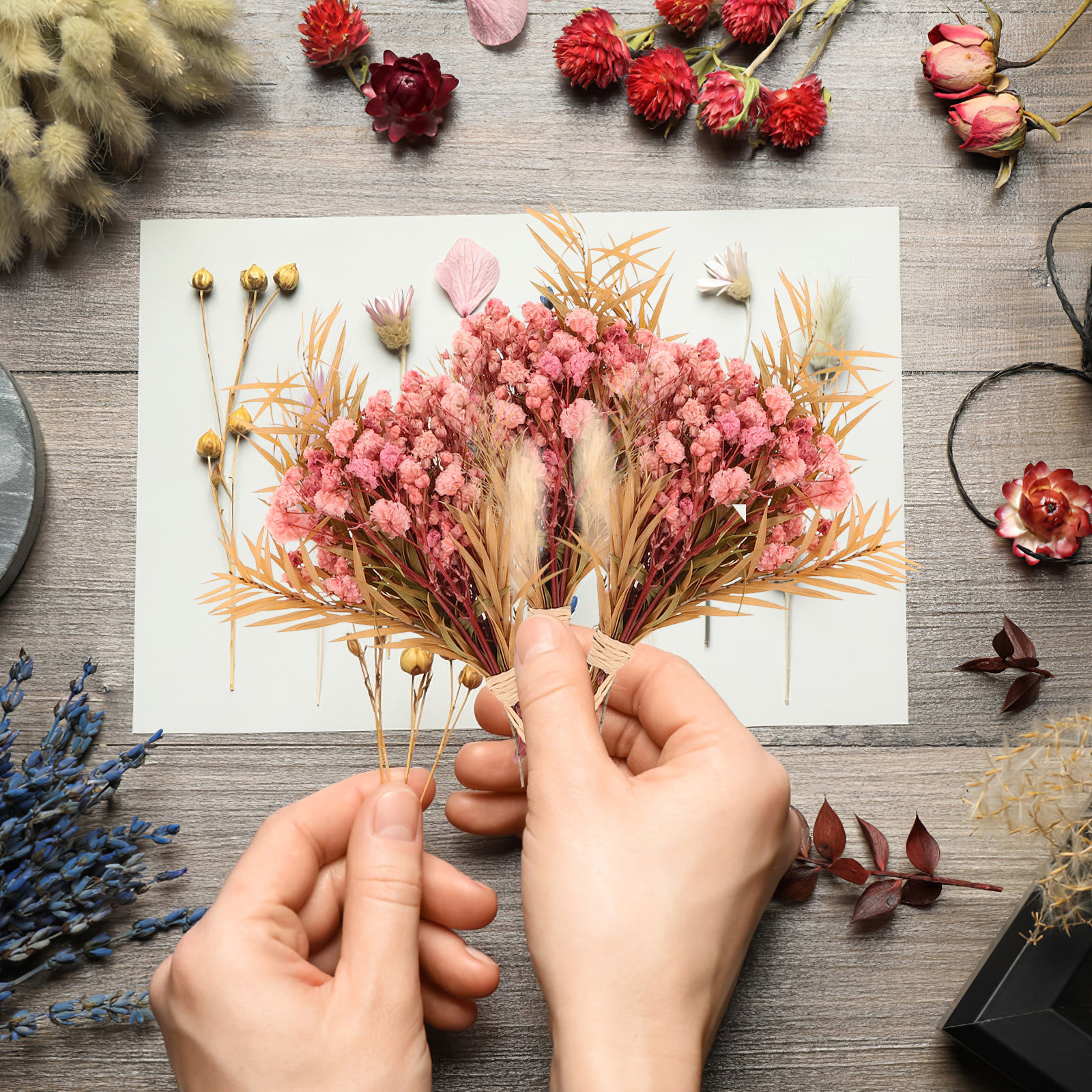 3Pcs Mini Dried Floral Bouquet - Dried Flower Pressed review and price