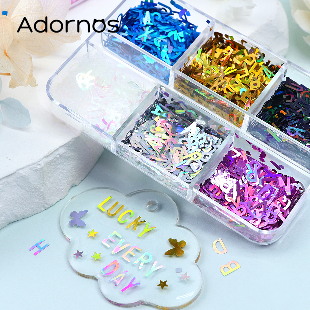 Holographic English Alphabet S - Resin Art Letter Keychain review and price