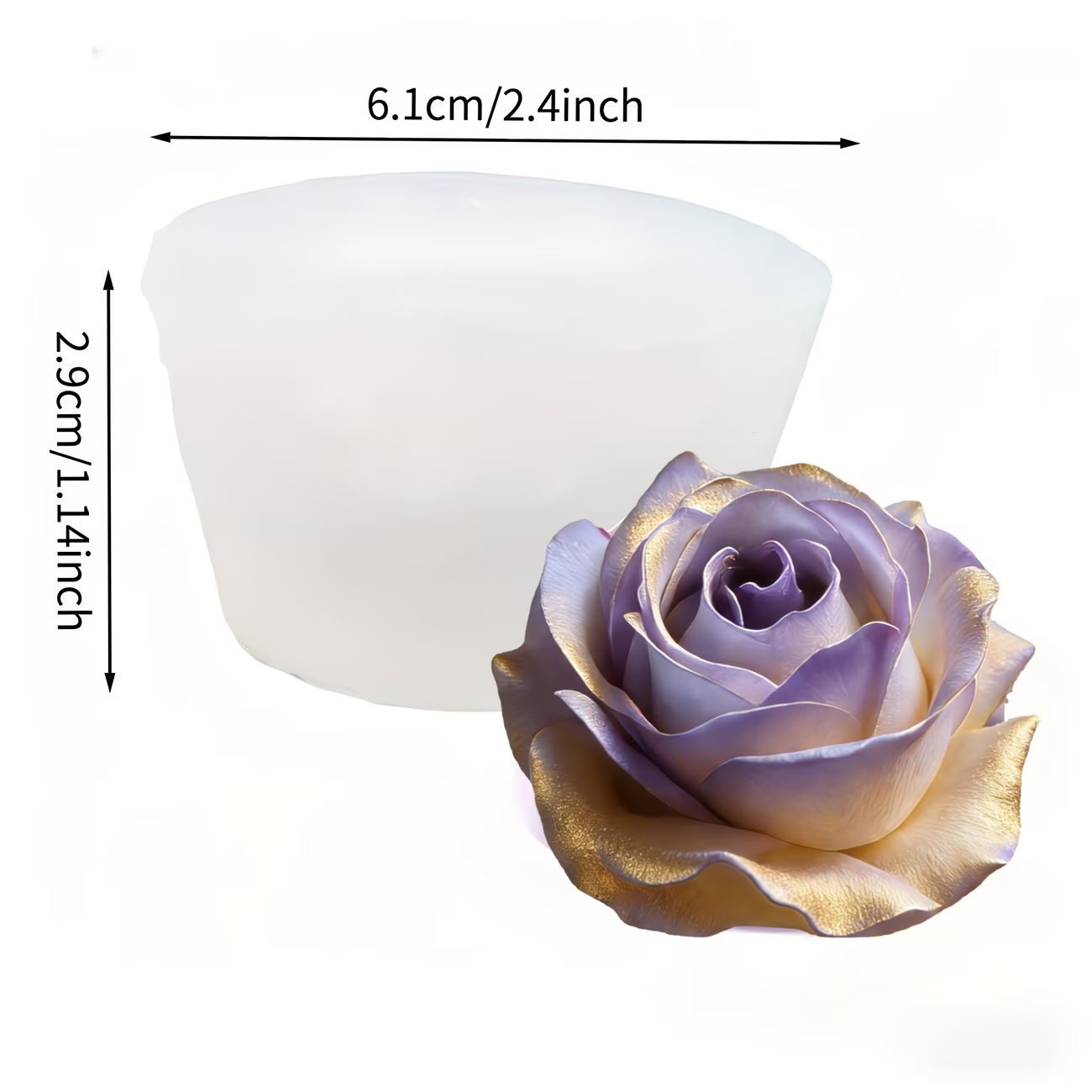 3D Elegant Rose Silicone Mold  - Resin Art Rose Petals review and price
