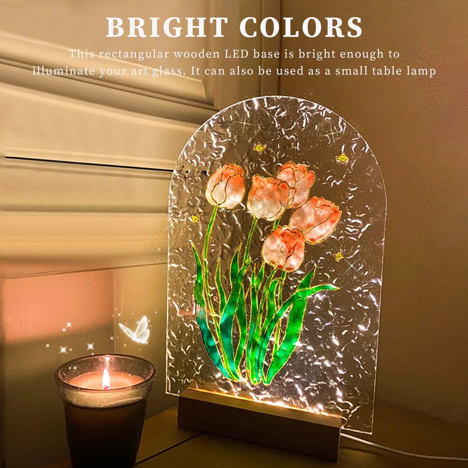 1-10pcs LED Wood Light Display - Resin Art Stand review and price