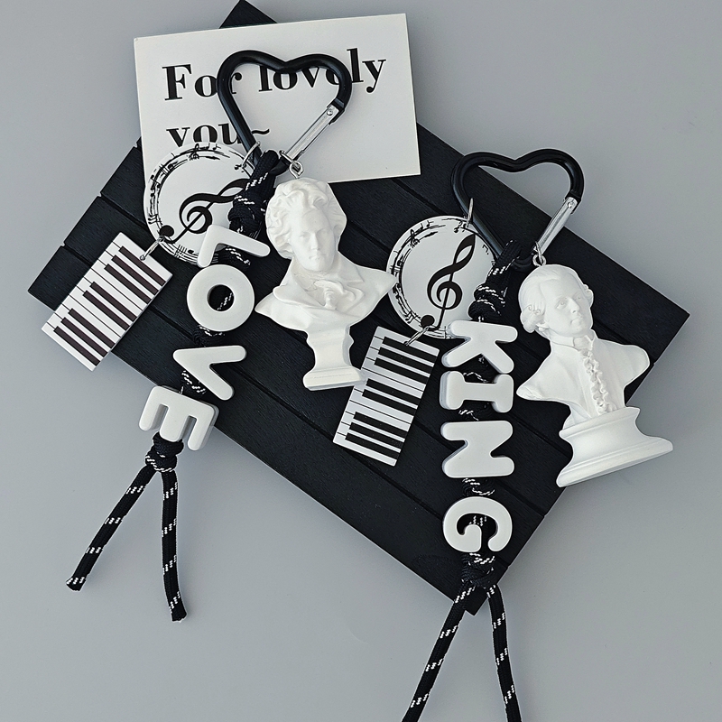 Art Student Music Lover Chopin - Resin Art Letter Keychain review and price