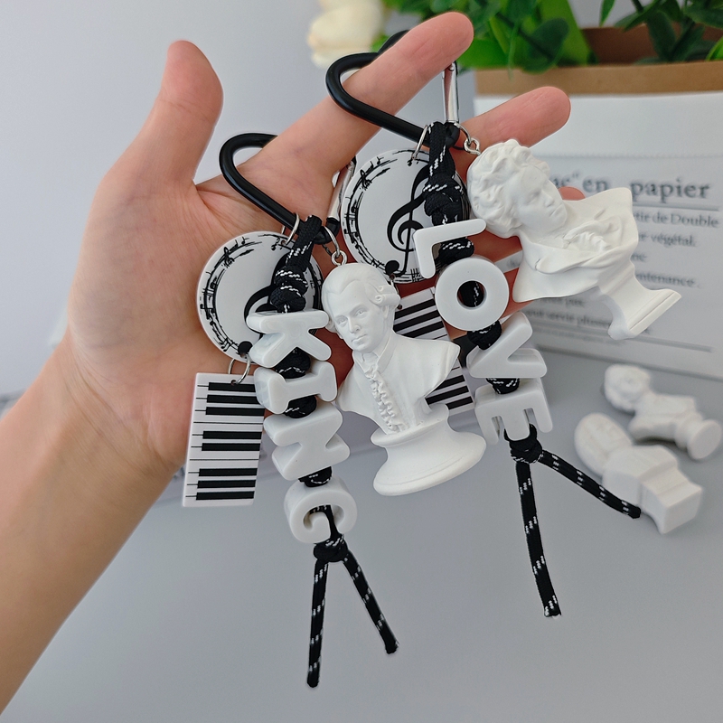 Art Student Music Lover Chopin - Resin Art Letter Keychain review and price