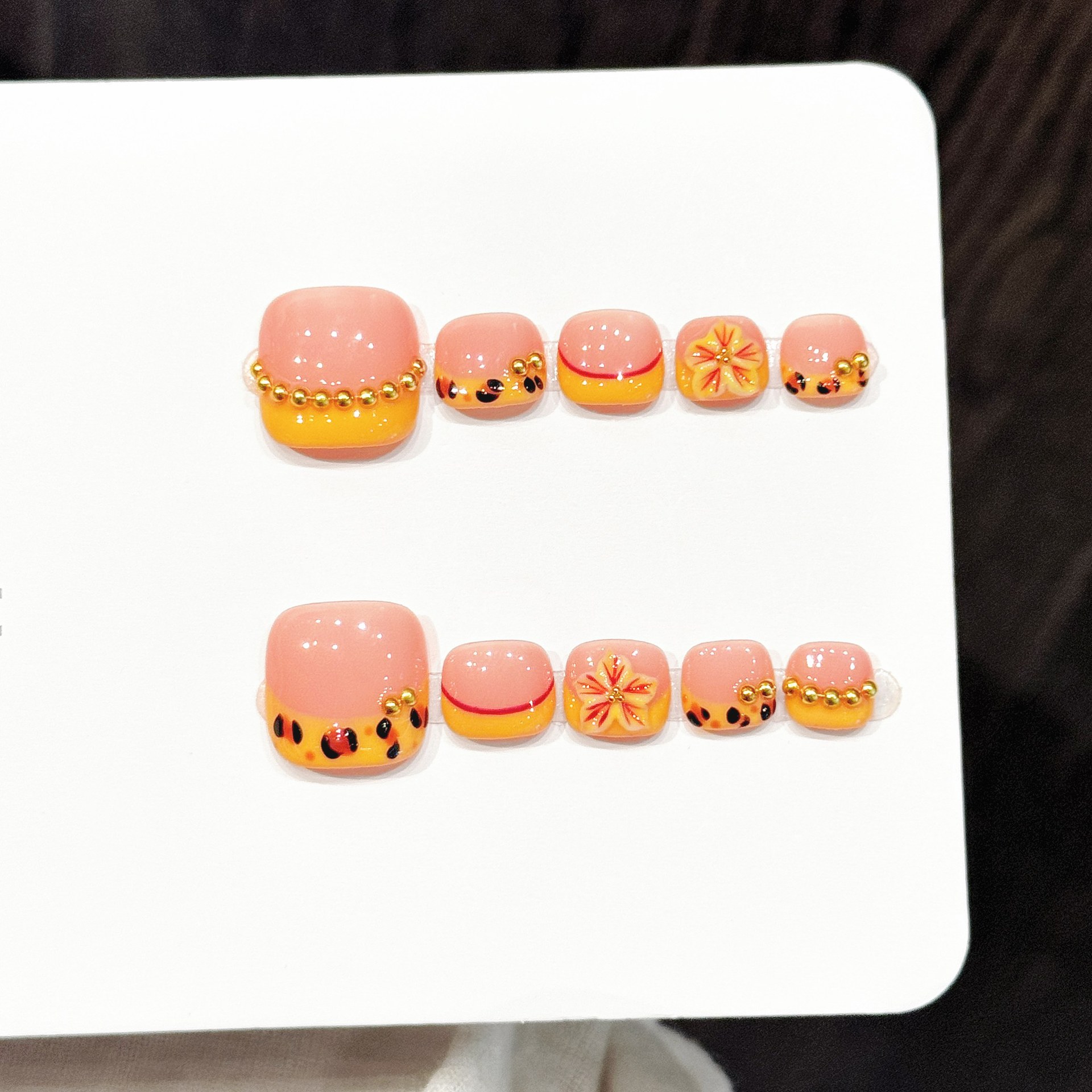 10pcs Handmade Pressed Foot Na - Resin Art Of Flowers review and price