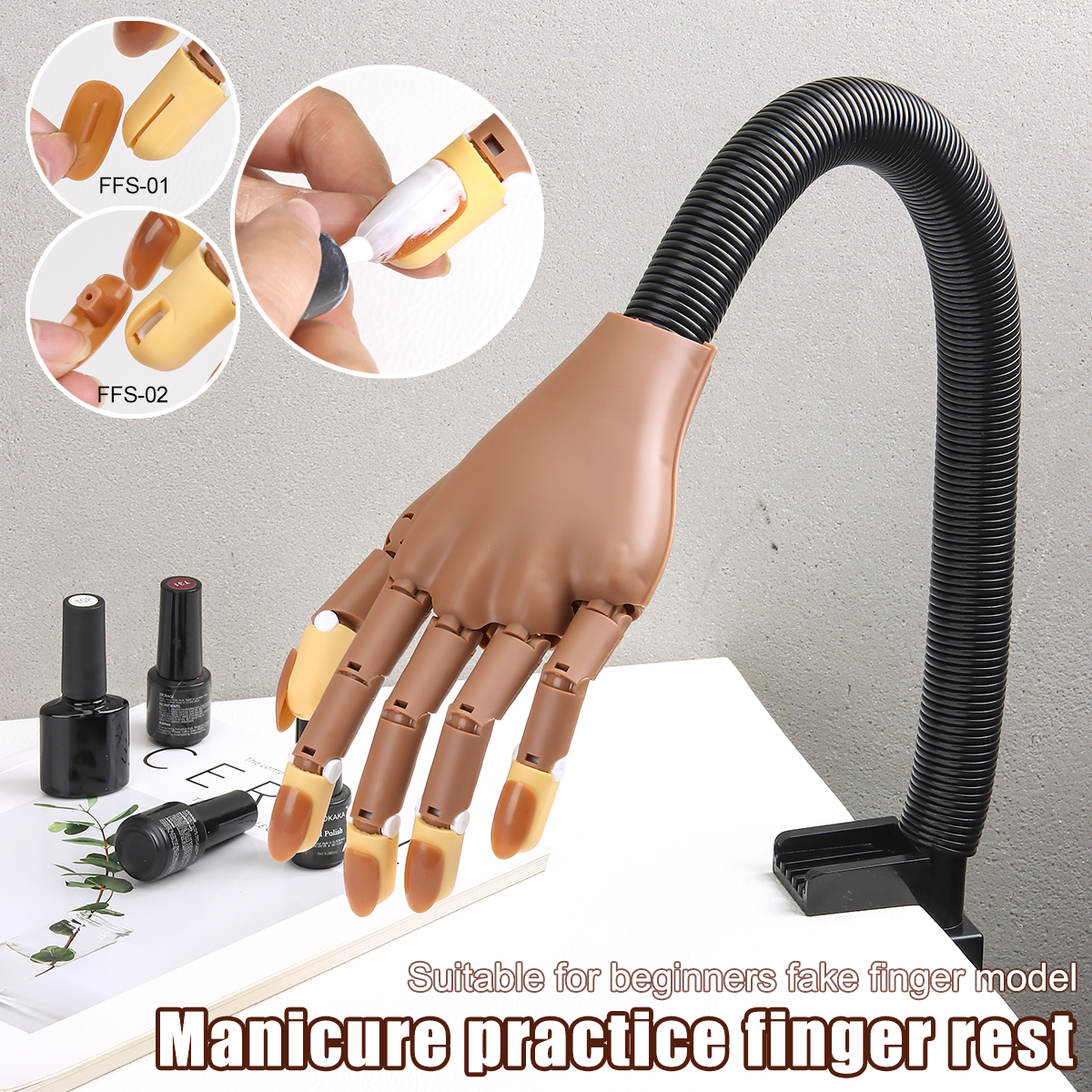 Nail art prosthetic hand pract - Resin Art Stand review and price