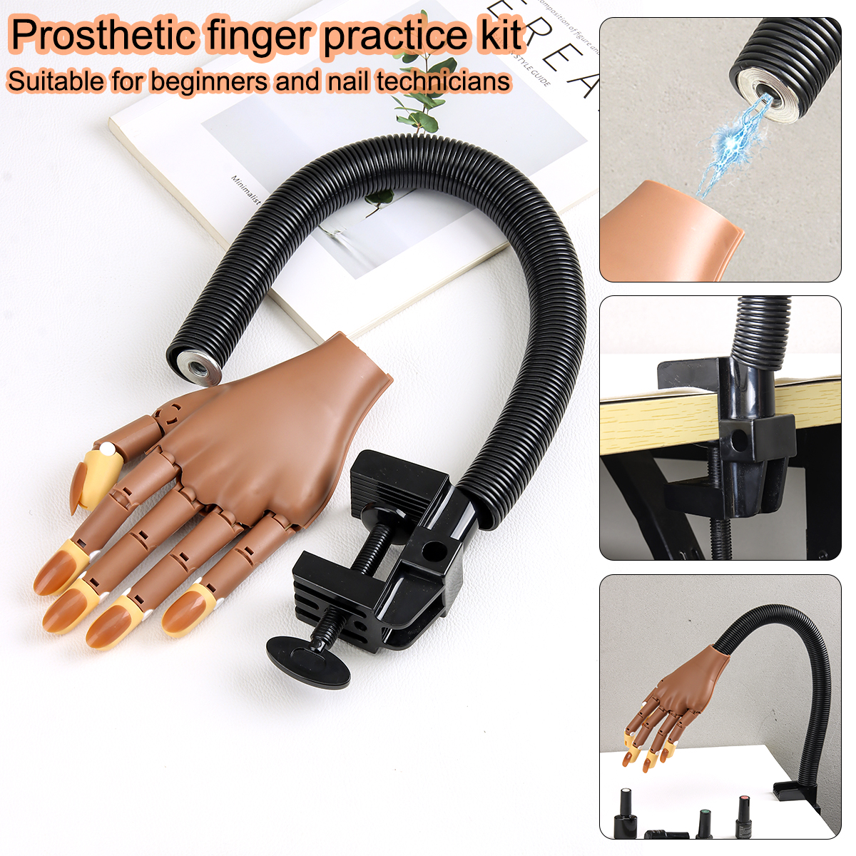 Nail art prosthetic hand pract - Resin Art Stand review and price