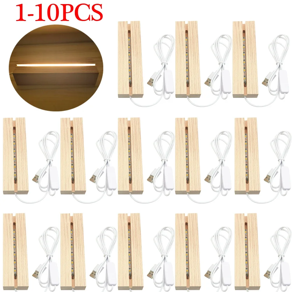 1-10PCS LED Wood Light Display - Resin Art Stand review and price
