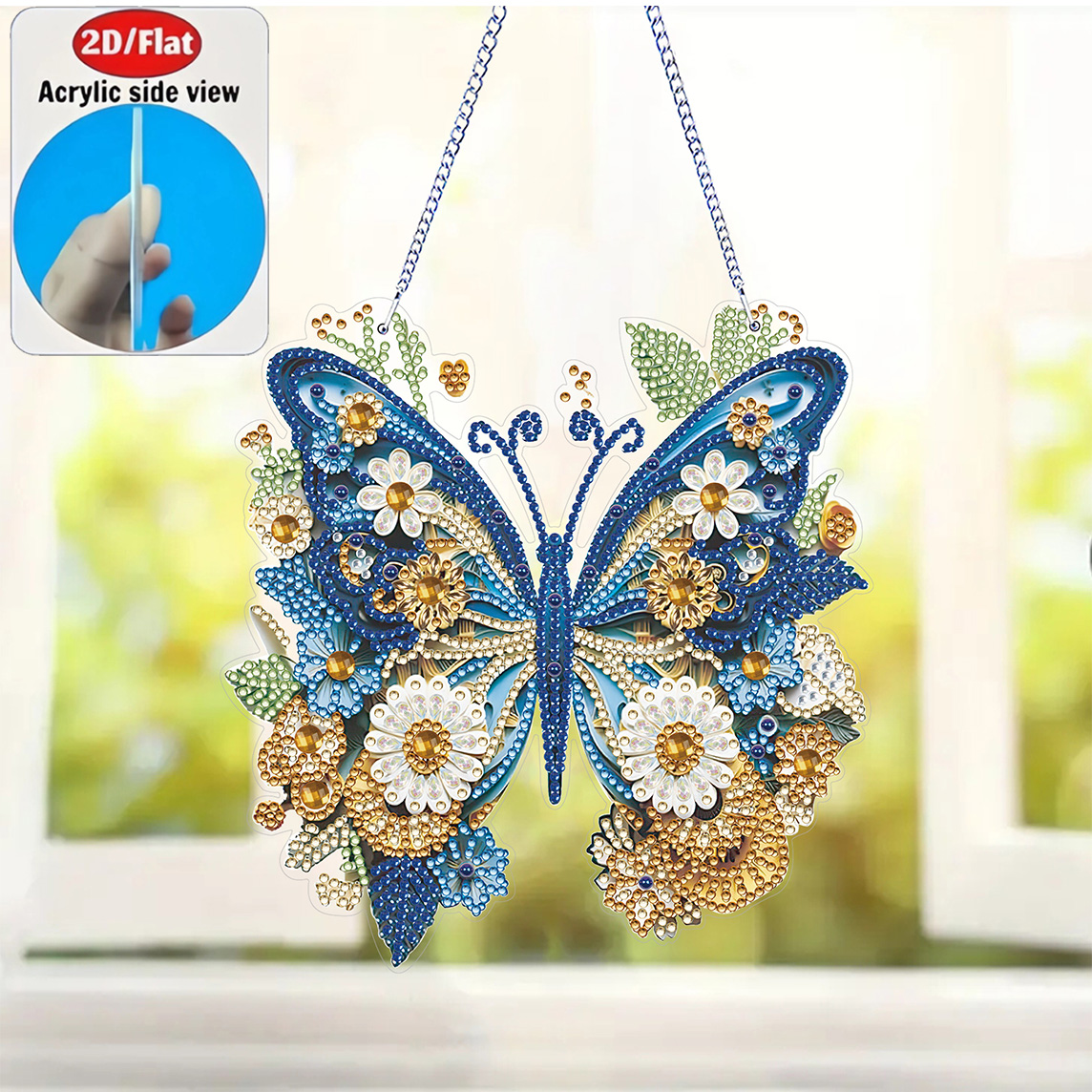 2D Flat Butterfly Ornament Acr - Resin Art Gift For Birthday review and price