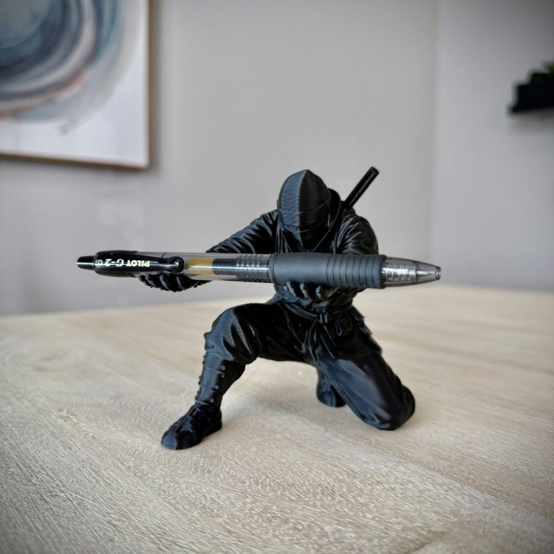 Ninja Figure Pen Holder 3D Pri - Resin Art Stand review and price
