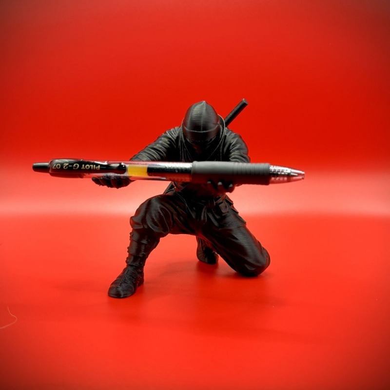 Ninja Figure Pen Holder 3D Pri - Resin Art Stand review and price