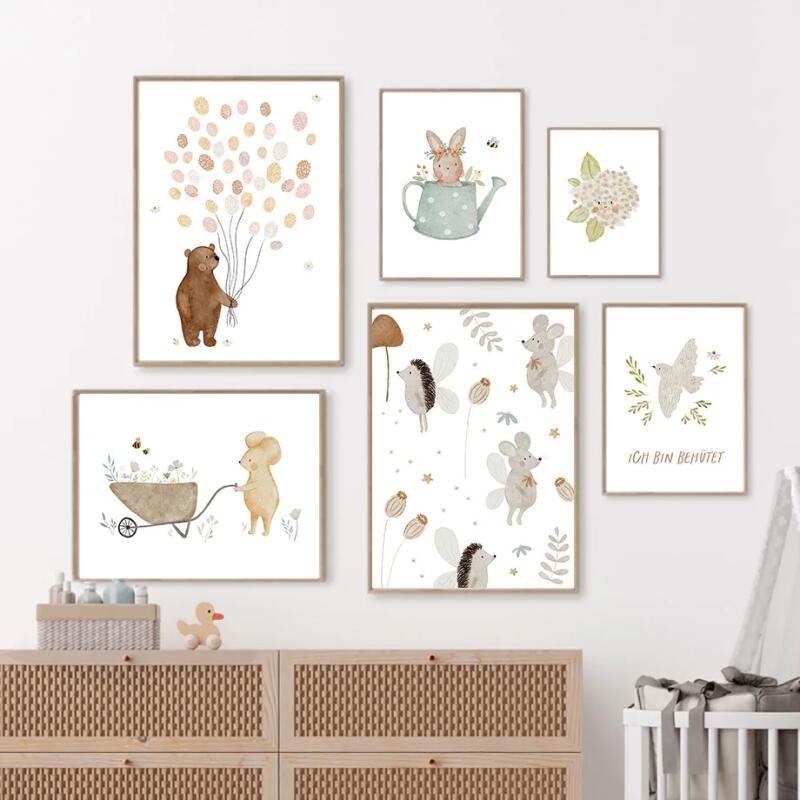 Boho Cartoon Farm Posters Prin - Resin Art Of Flowers review and price