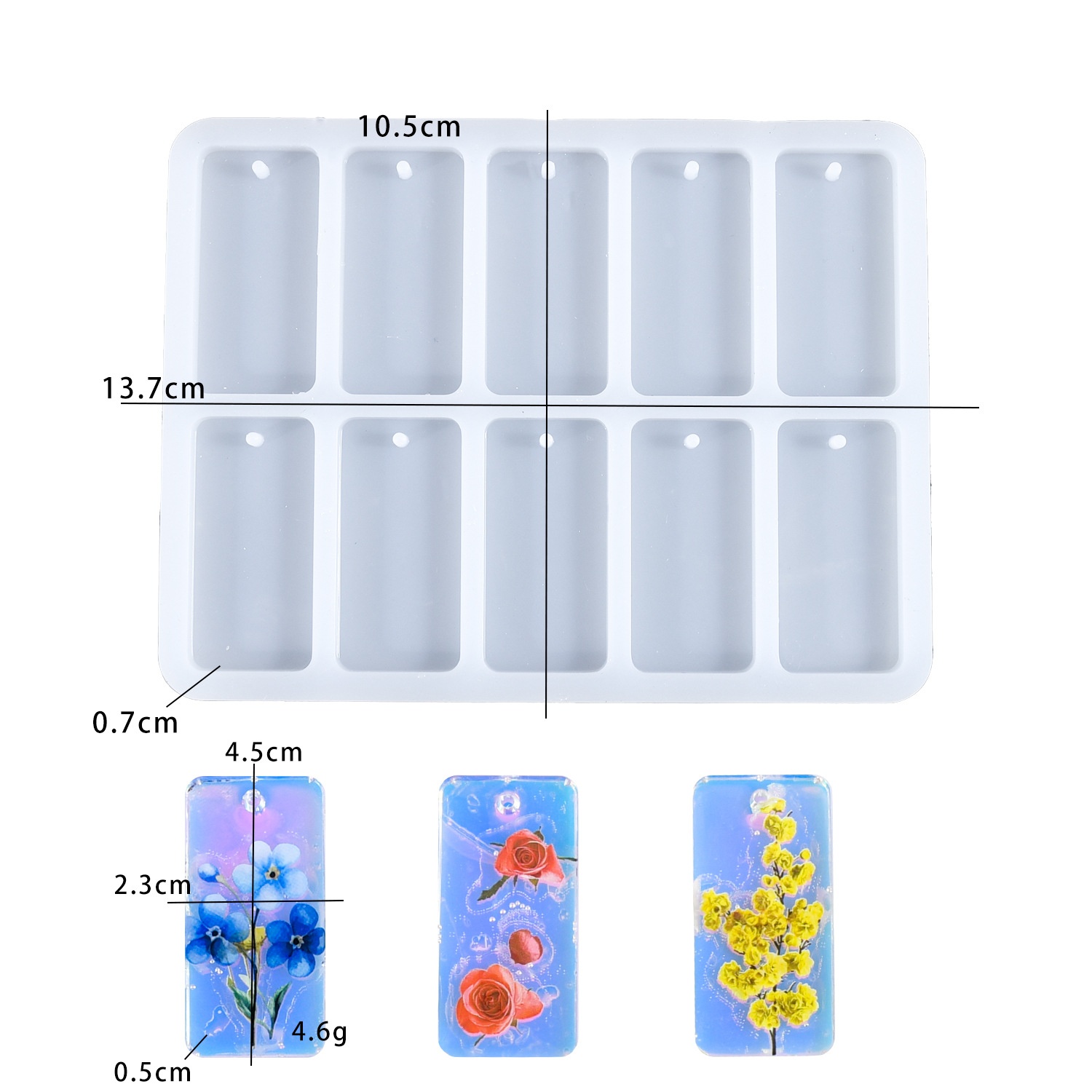 DIY epoxy resin mold 10-connec - Resin Art Guide review and price
