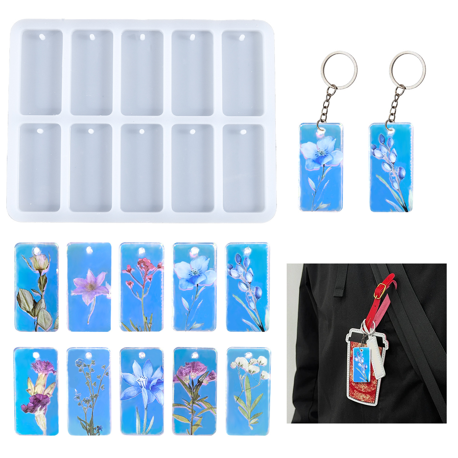 DIY epoxy resin mold 10-connec - Resin Art Guide review and price