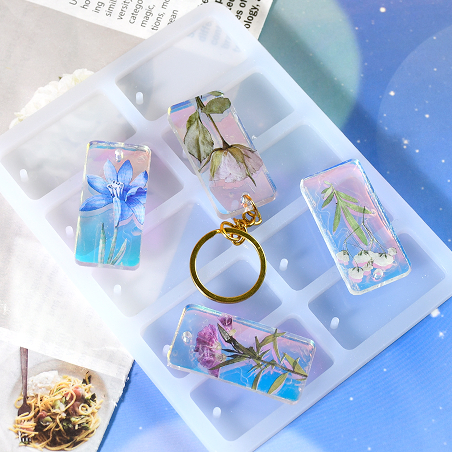 DIY epoxy resin mold 10-connec - Resin Art Guide review and price