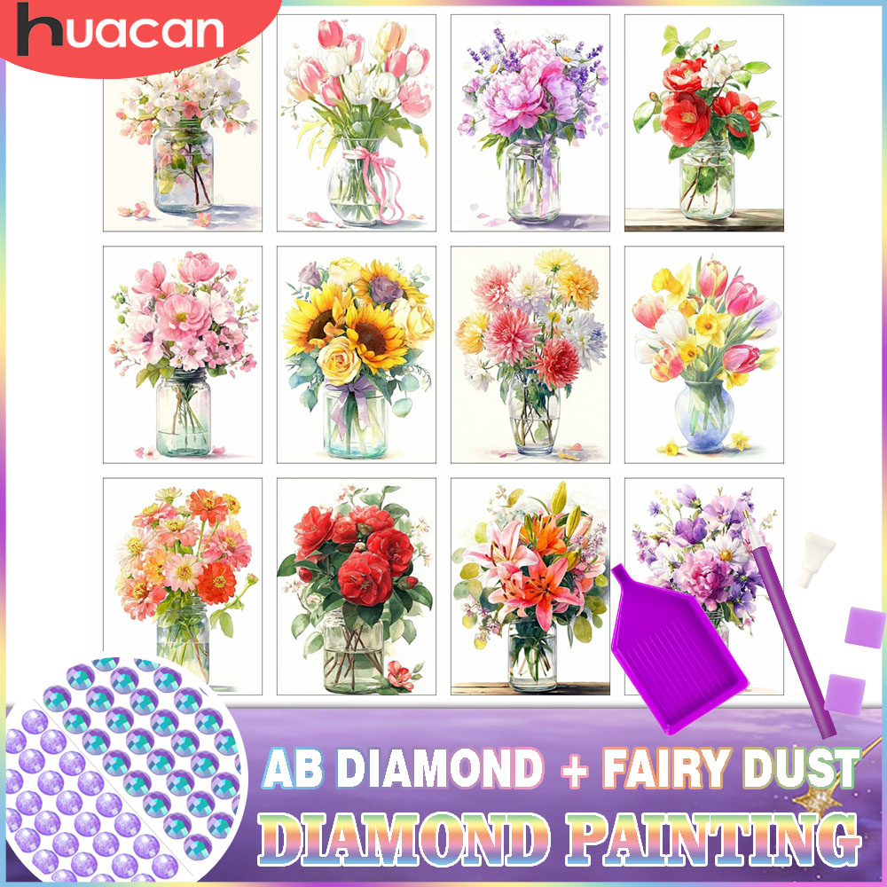 HUACAN Diamond Art Painting Ro - Resin Art With Rose review and price