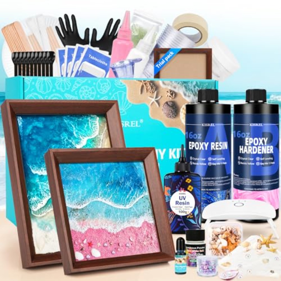 KISREL Ocean Resin Art Kit, Cl - Resin Art Tutorial review and price