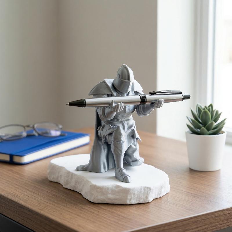 Knight Pen Holder Resin Mediev - Resin Art Stand review and price
