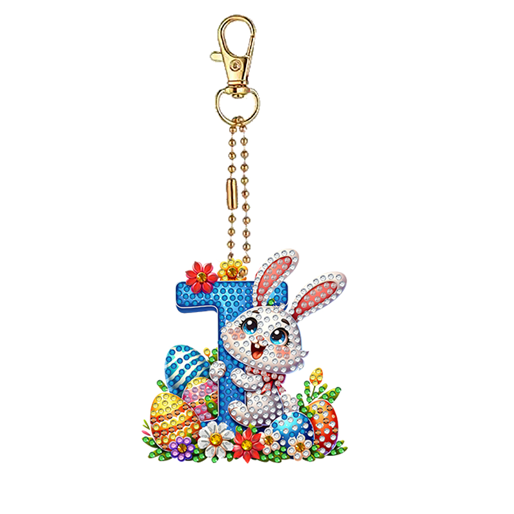 Easter Diamond Art Keychain Or - Resin Art Letter Keychain review and price