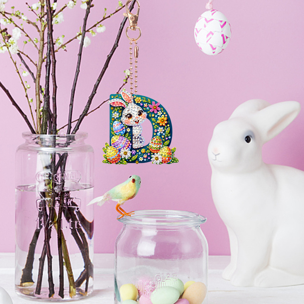 Easter Diamond Art Keychain Or - Resin Art Letter Keychain review and price