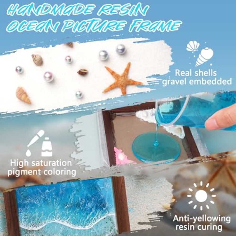 KISREL Ocean Resin Art Kit, Cl - Resin Art Tutorial review and price