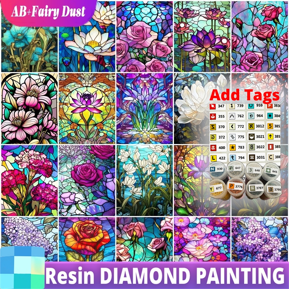 AB Fairy Dust Resin 5D DIY Dia - Resin Art With Rose review and price