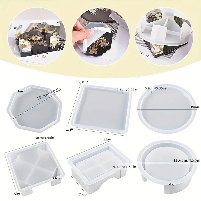Coaster Resin Molds Set Includ - Resin Art Case review and price