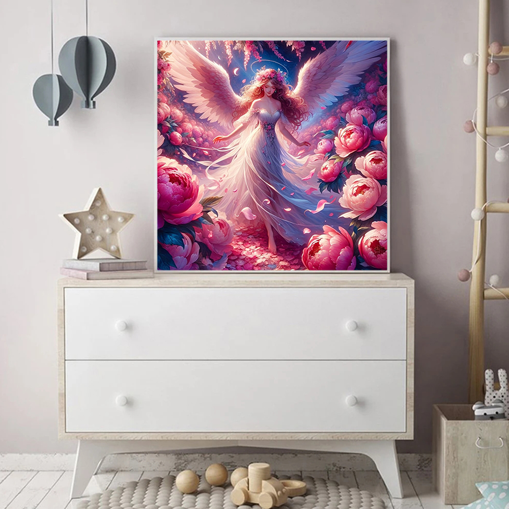 Momoart Diamond Mosaic Girl Po - Resin Art With Rose review and price